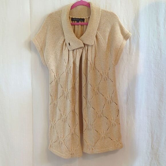 Kasper Tan Sweater Cardigan Size 3X - Picture 4 of 7